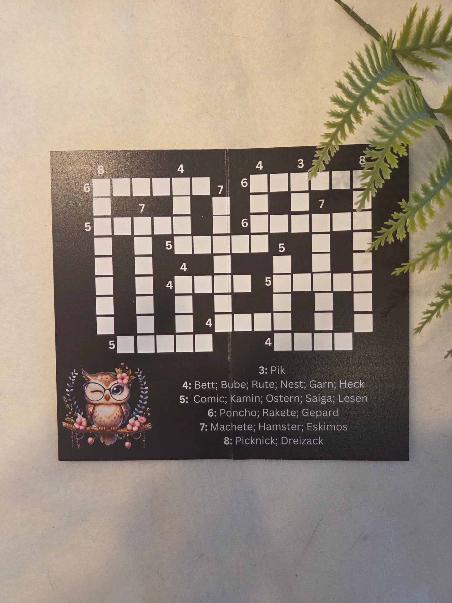 Eulen Klappkarten Set