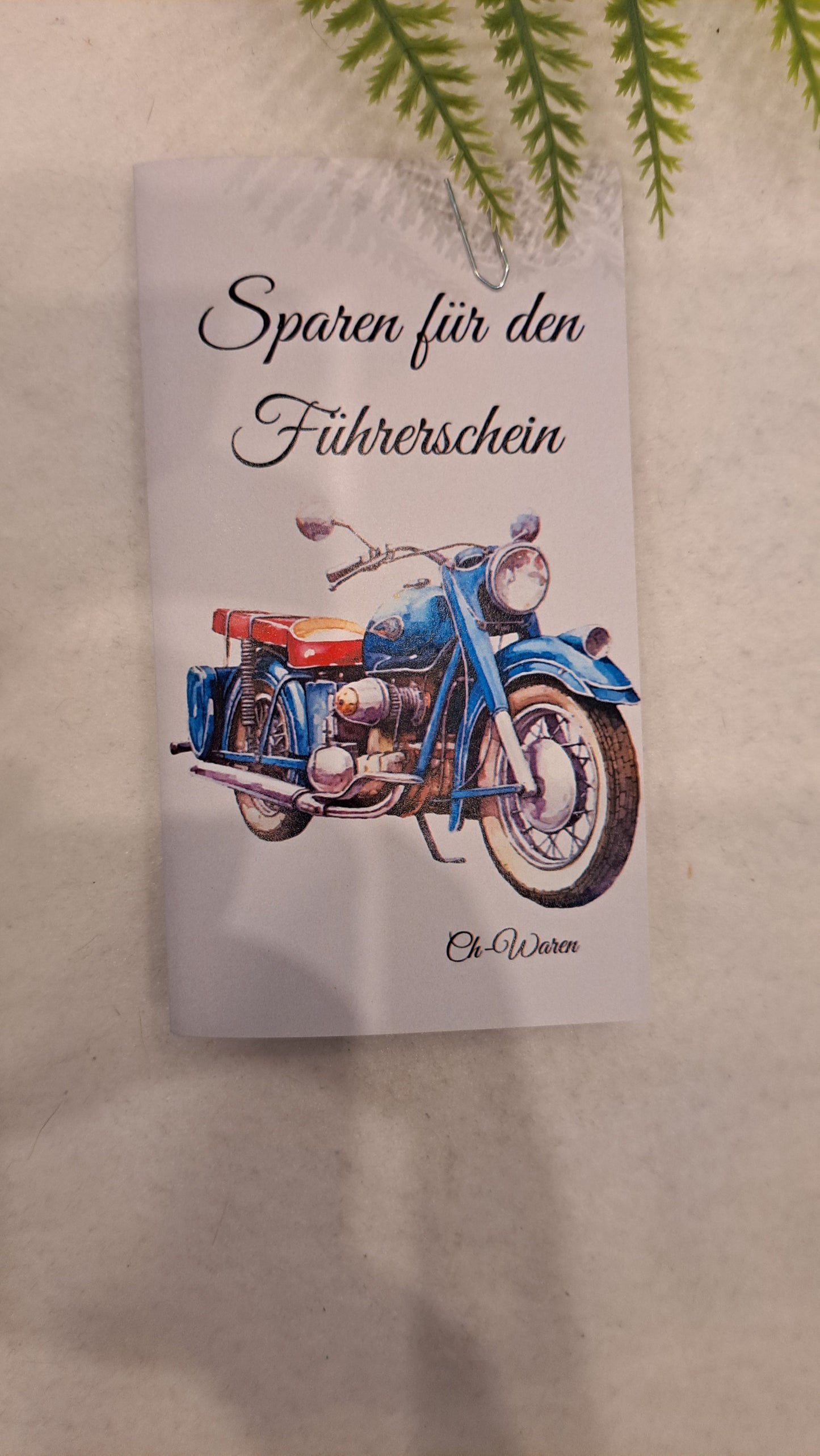 Sparen für den Motorrad Führerschein
