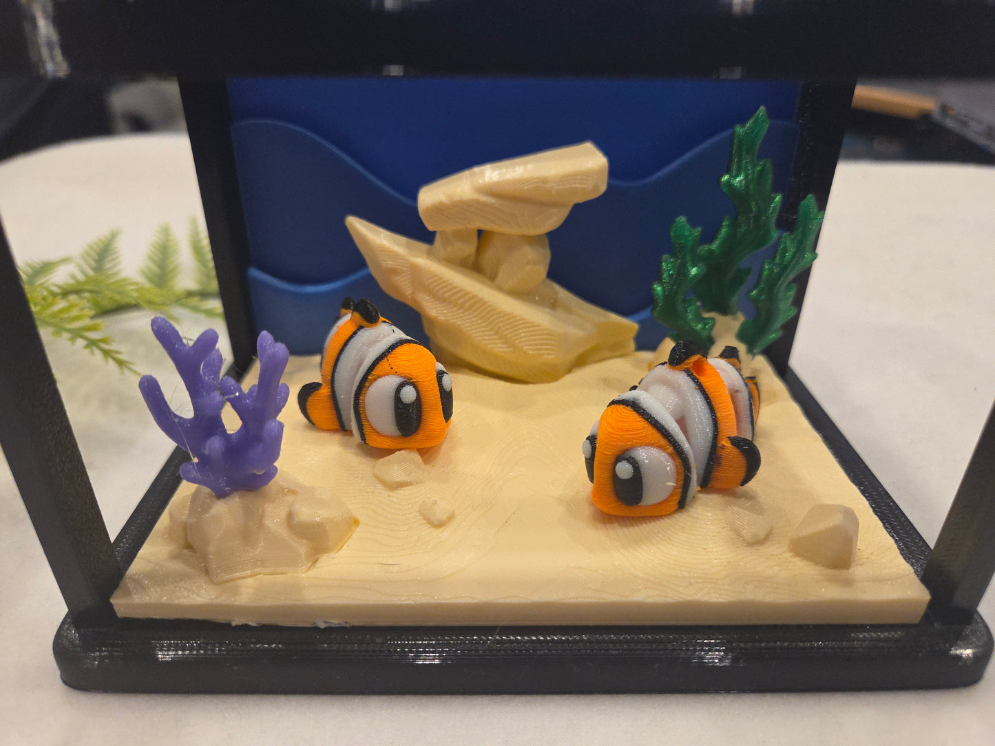 3d Druck Aquarium mit Clownfischen