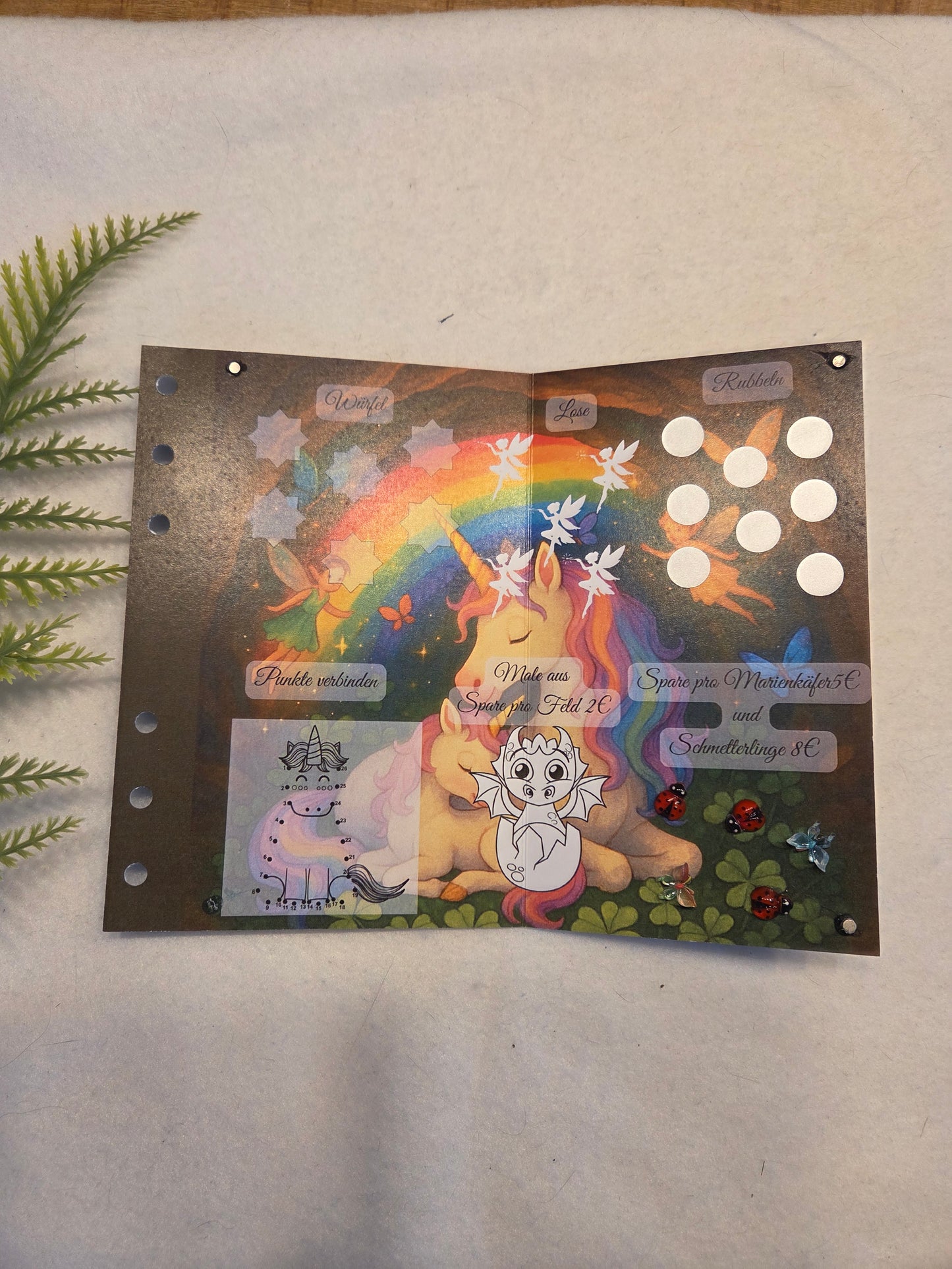 Schneeflöckchen mit Mama Regenbogen