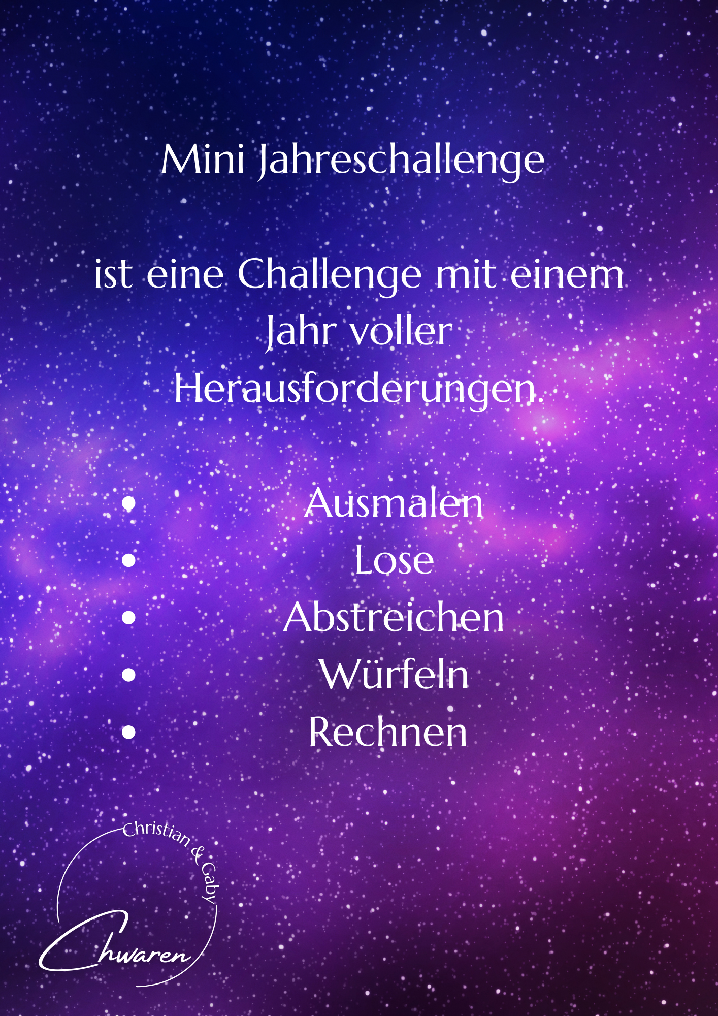 Jahreschallenge der Mädchen