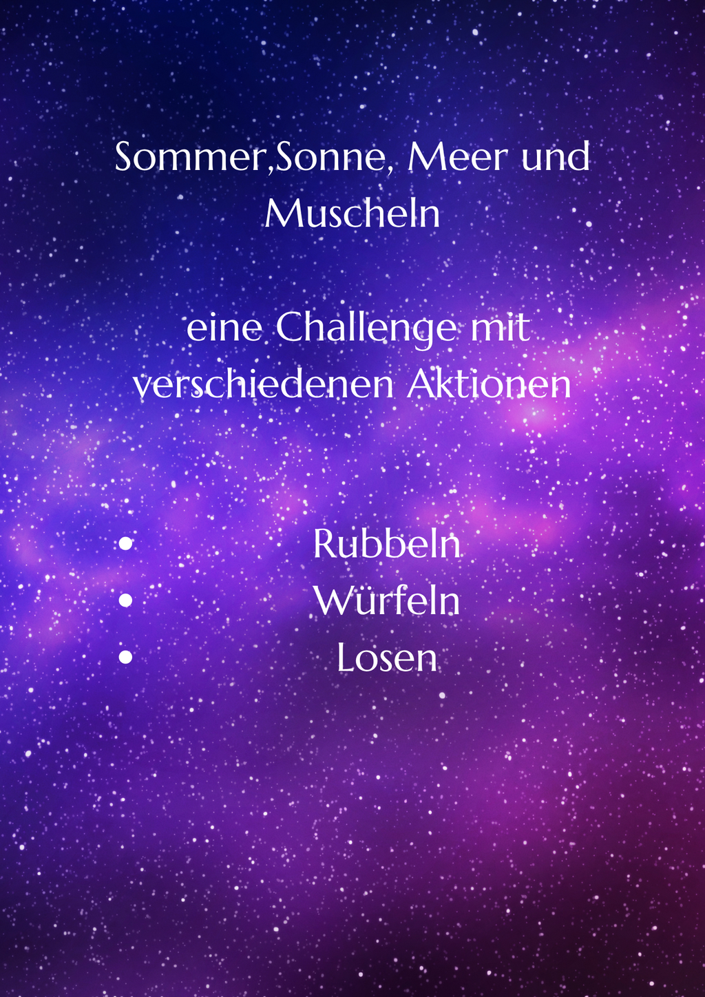 Sommer Sonne Meer und Muscheln