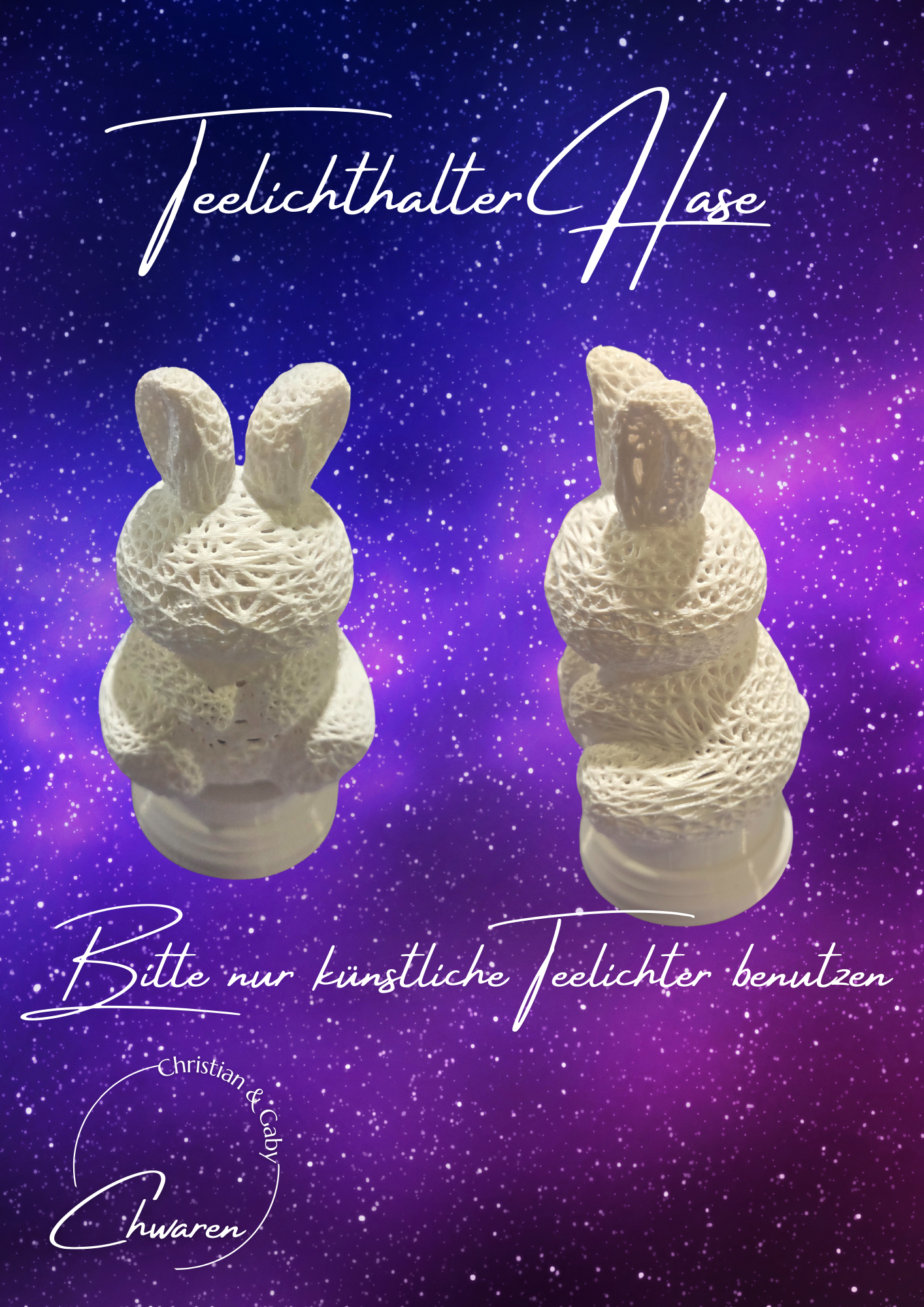 Teelichthalter Hase