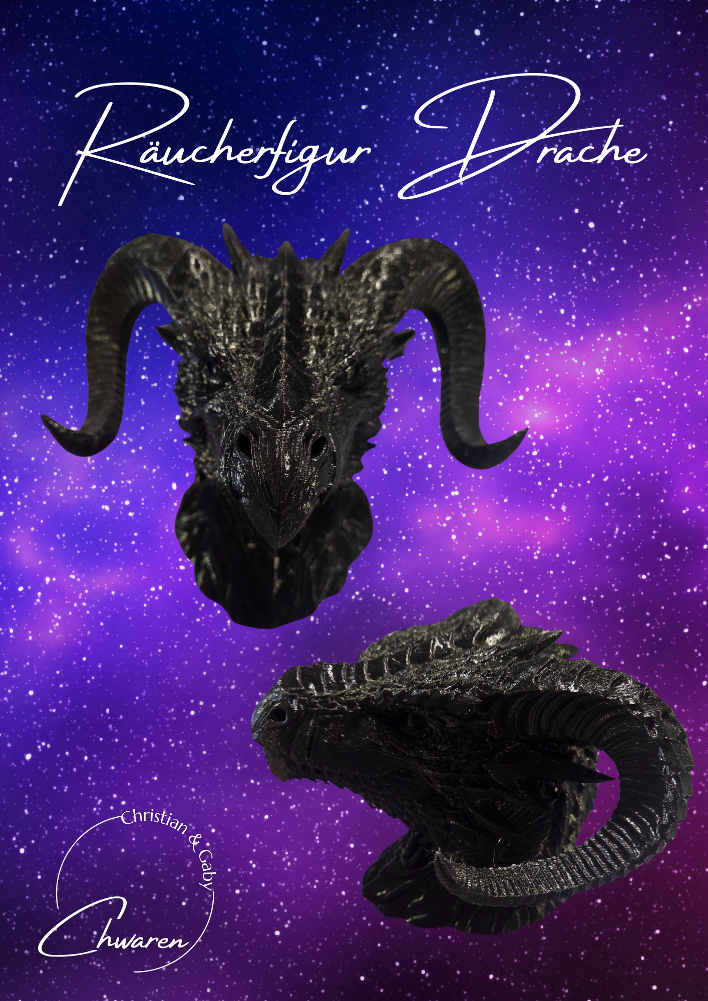 Rauchender Drachen Schädel