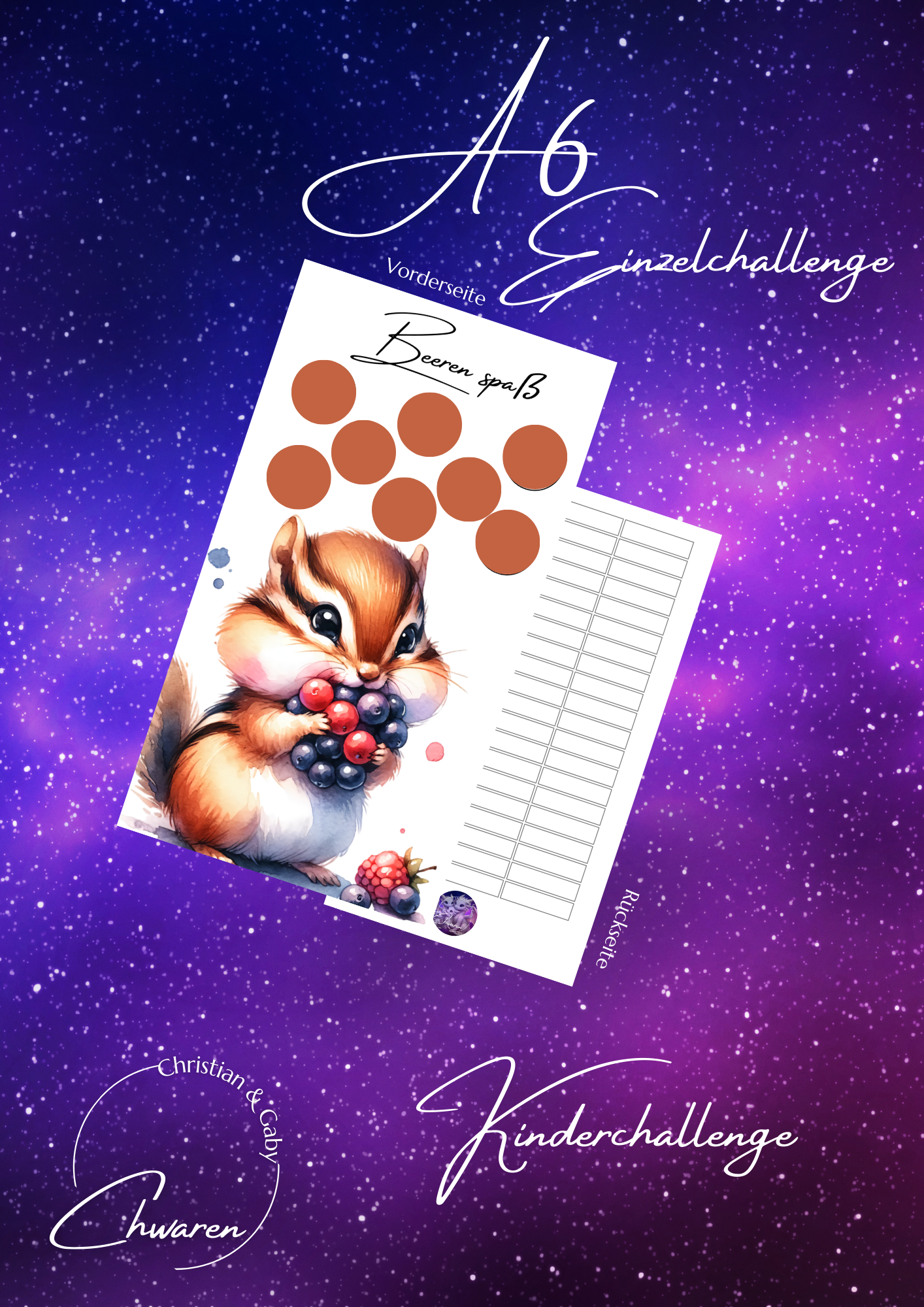 Beerenspaß Kinderchallenge zum Rubbeln