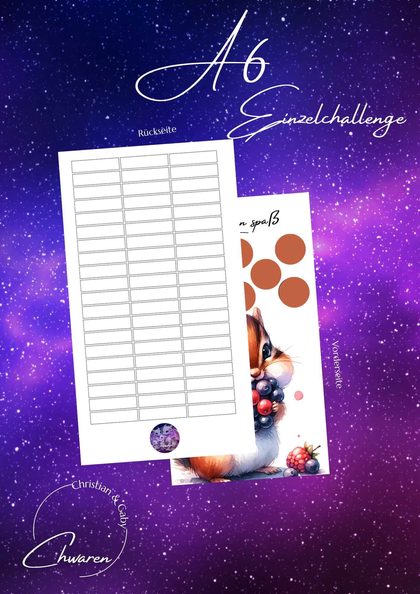 Beerenspaß Kinderchallenge zum Rubbeln