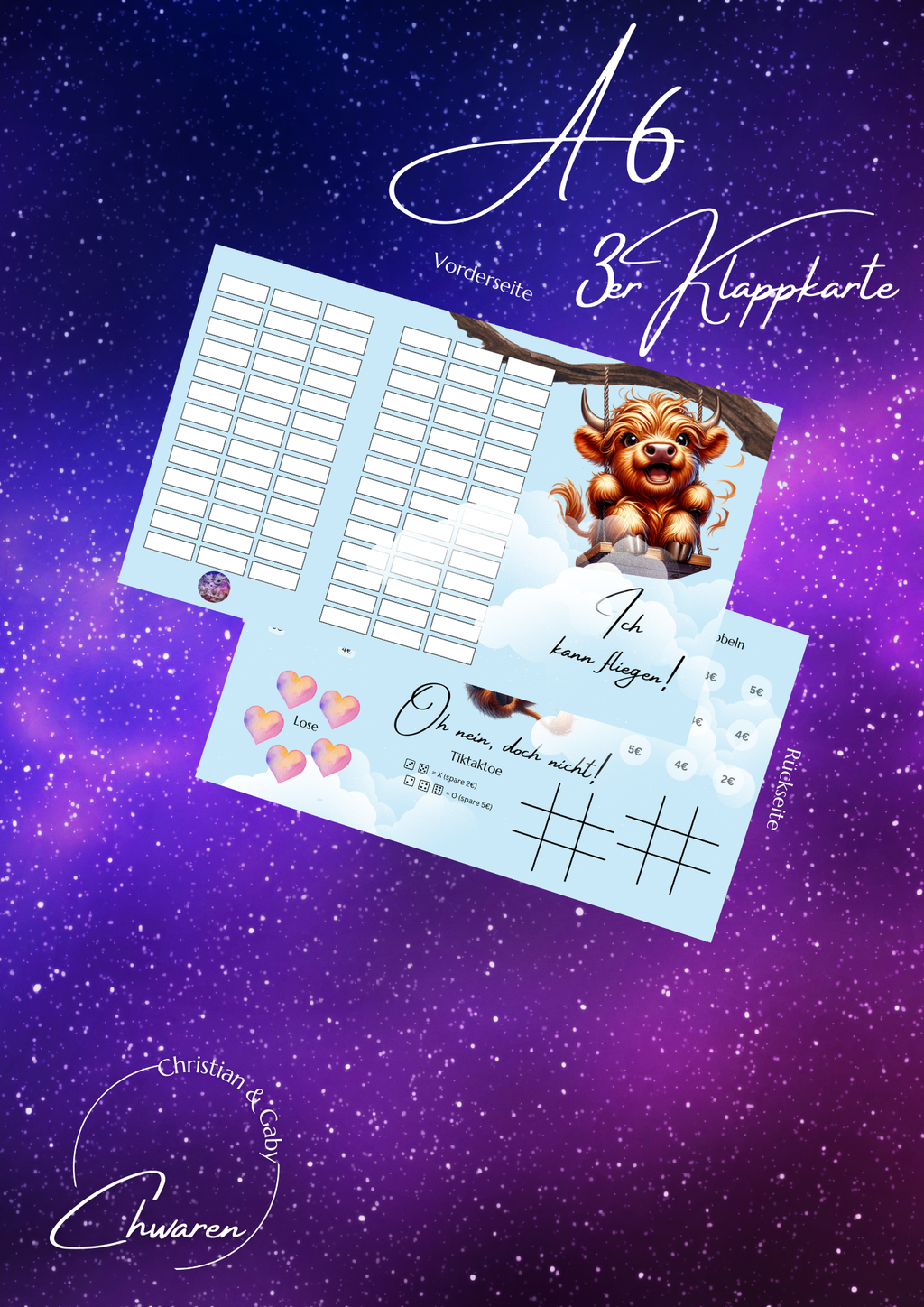 Ich kann fliegen 3er Klappkarte