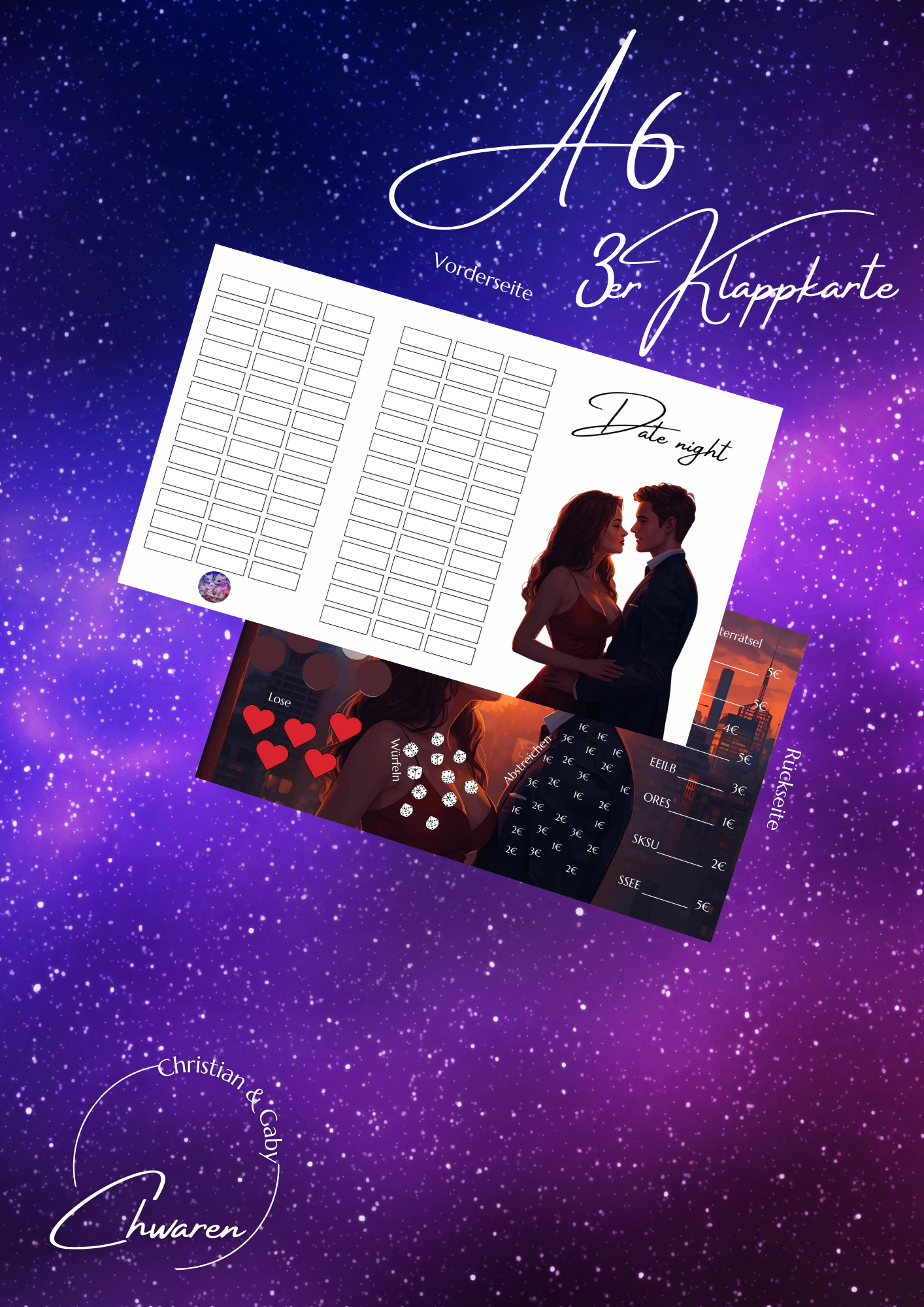 Date Night 3er Klappkarte