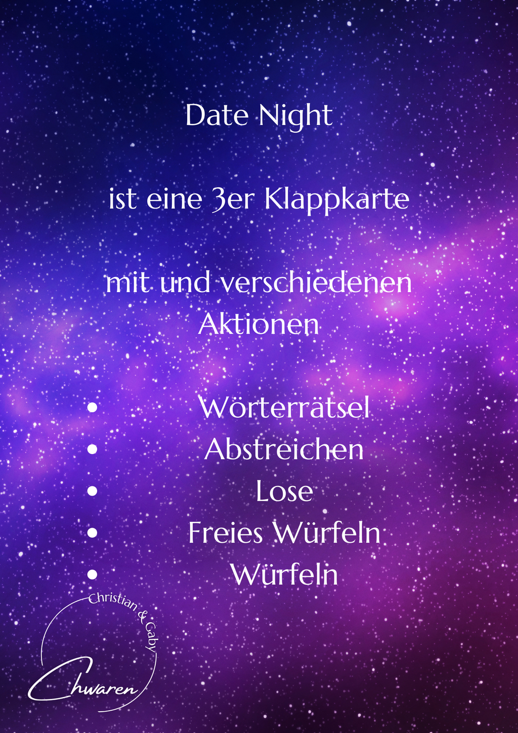 Date Night 3er Klappkarte