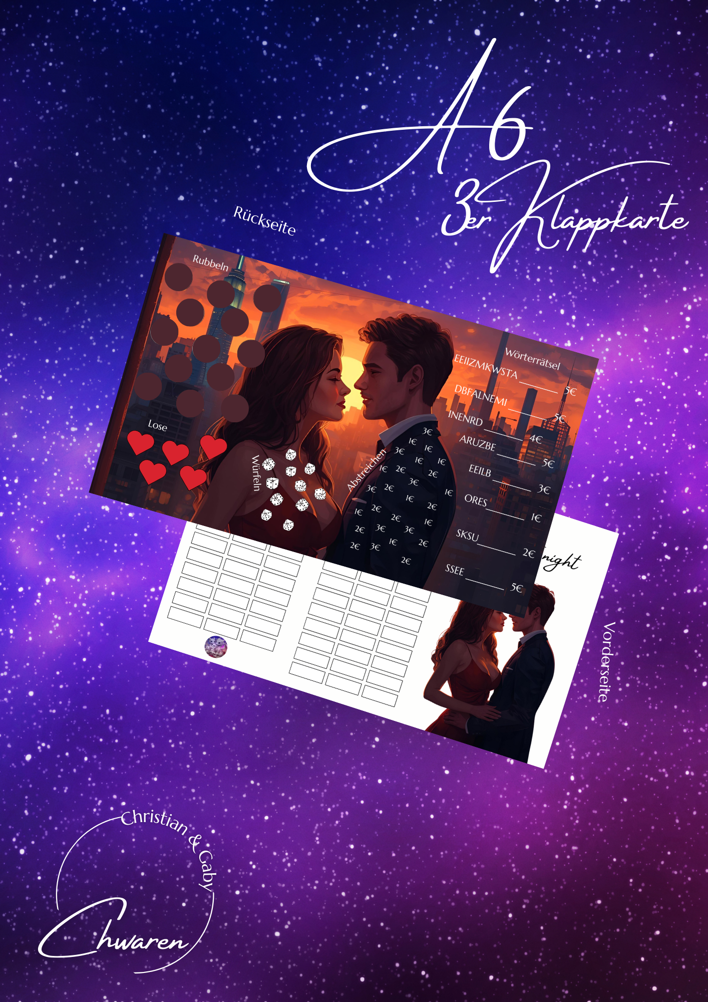 Date Night 3er Klappkarte
