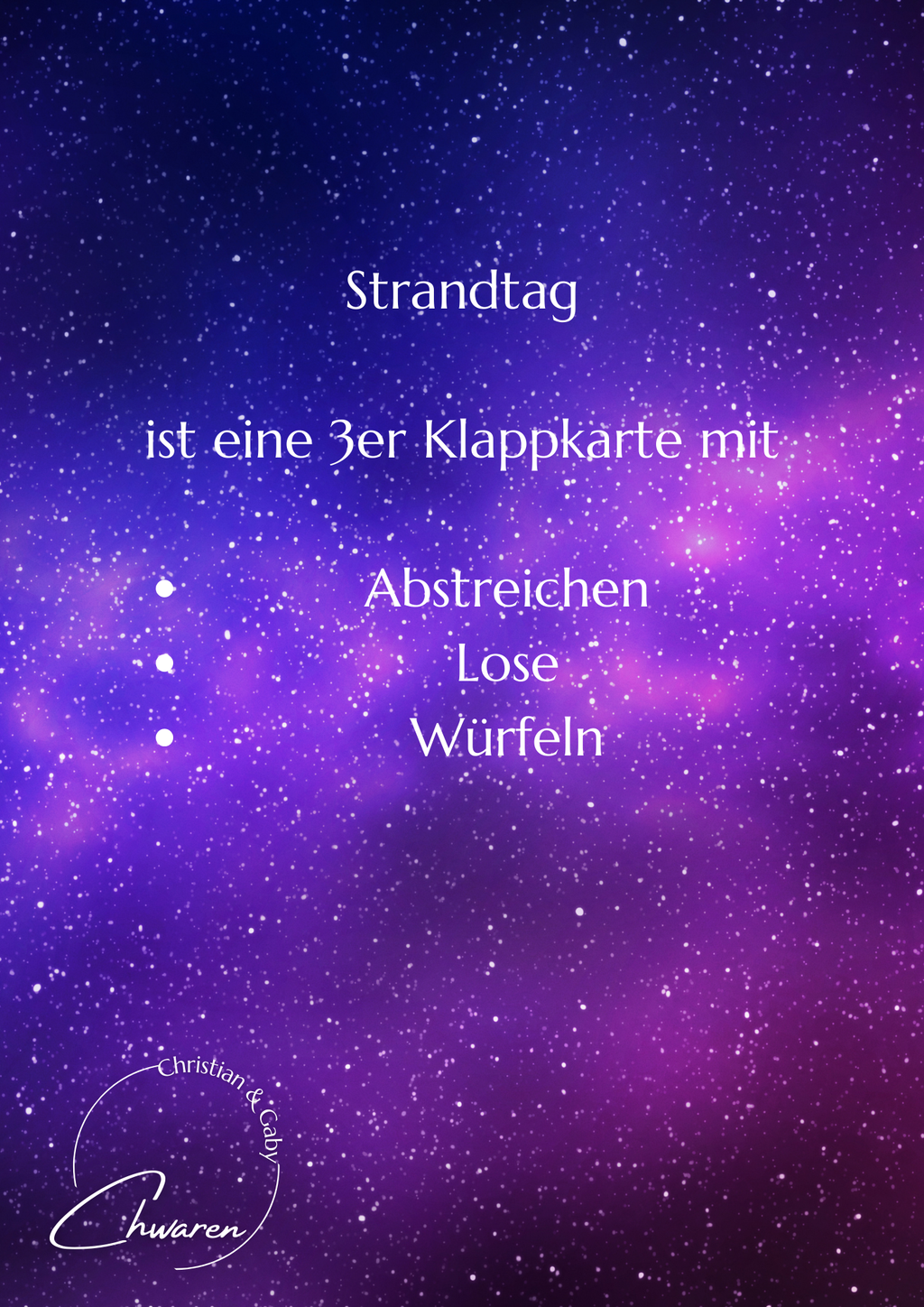 Strandtag 3er Klappkarte
