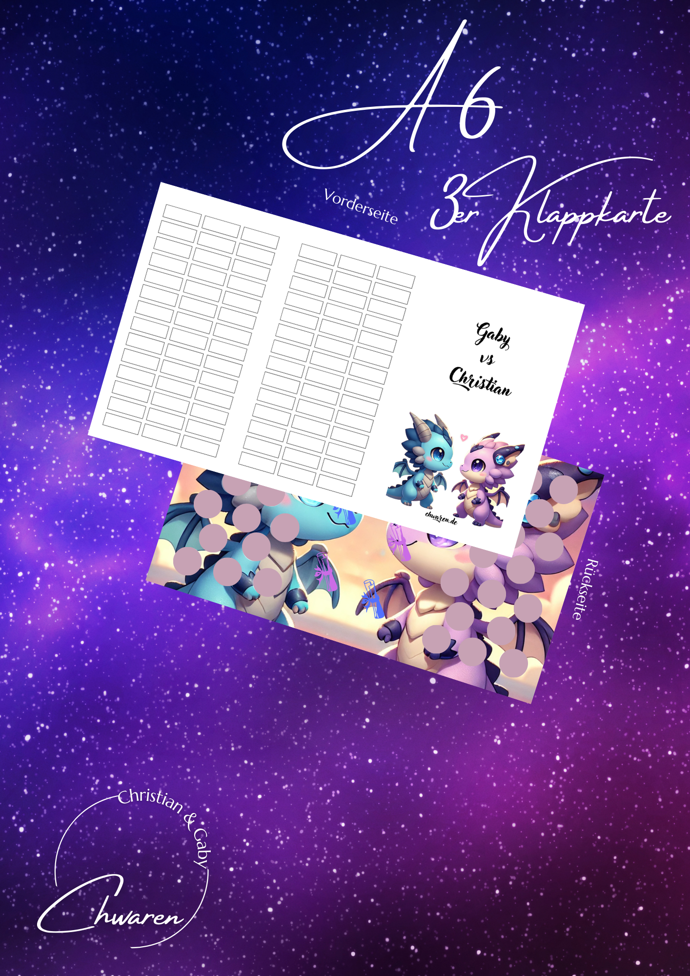 Gaby vs Christian 3er Klappkarte Teamchallenge ab 1.2.2026