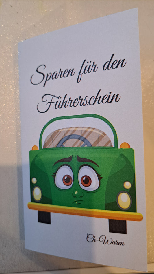 Spare für den Auto Führerschein