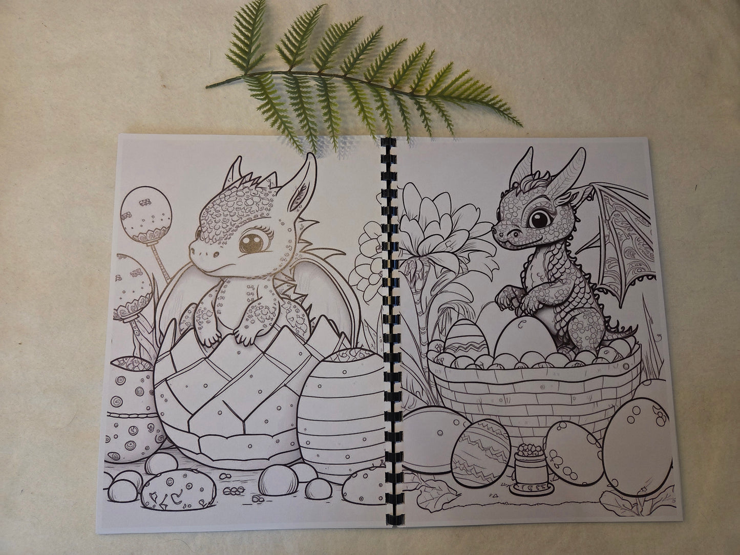 Malbuch Oster Drachen