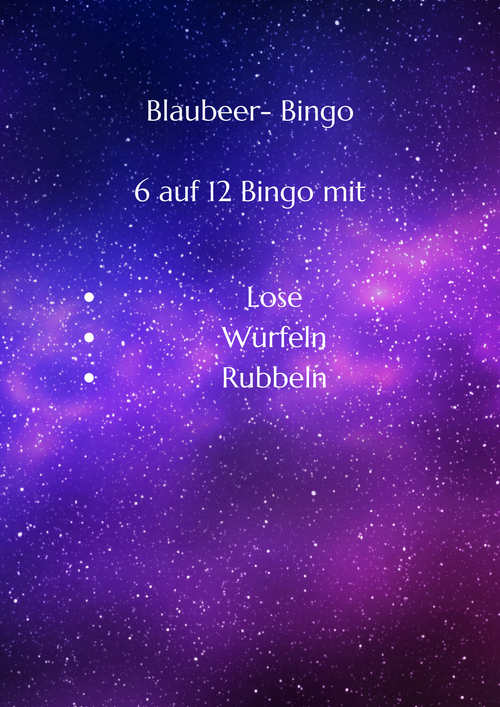 Blaubeer Bingo