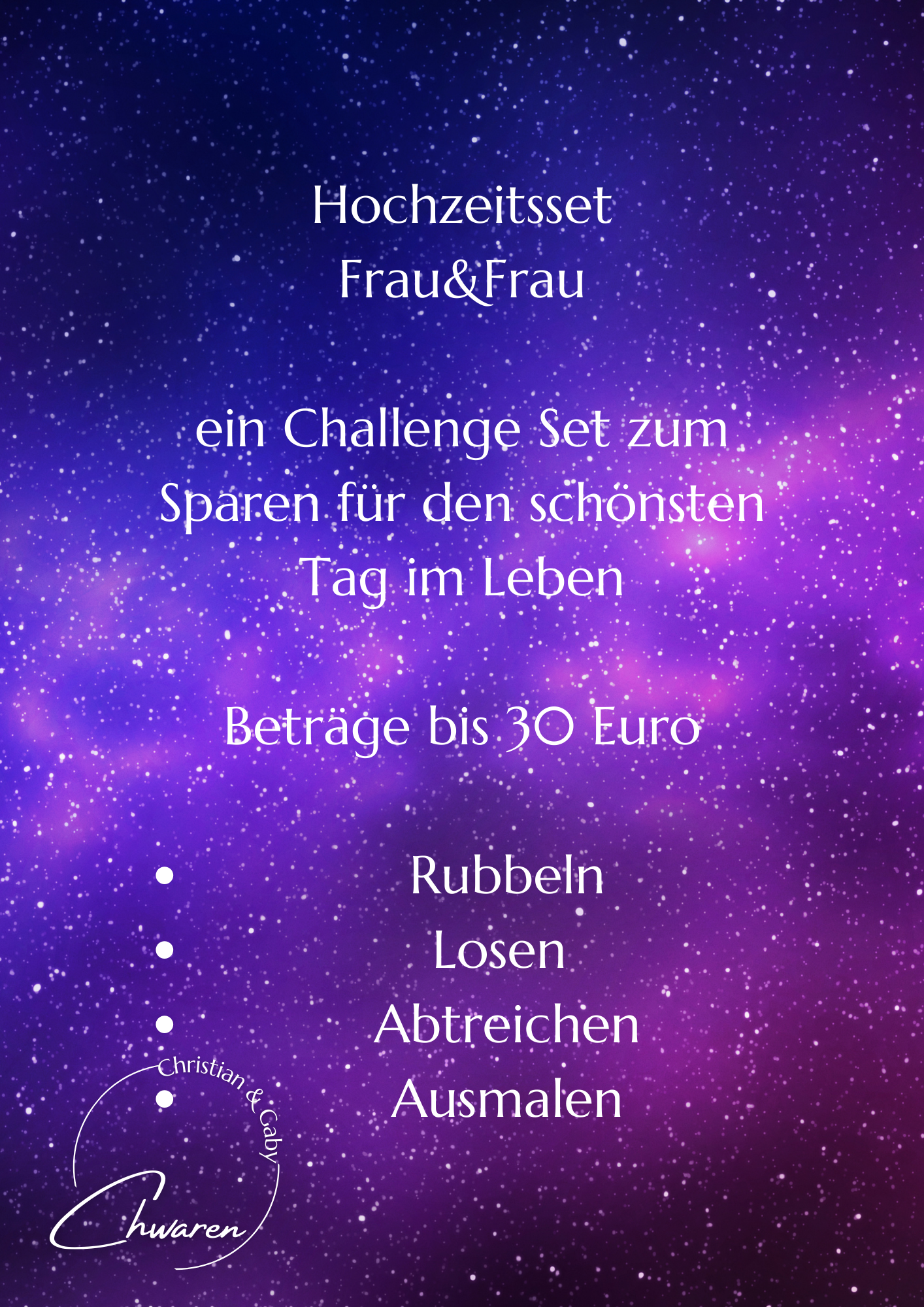 Hochzeitsset Frau Frau