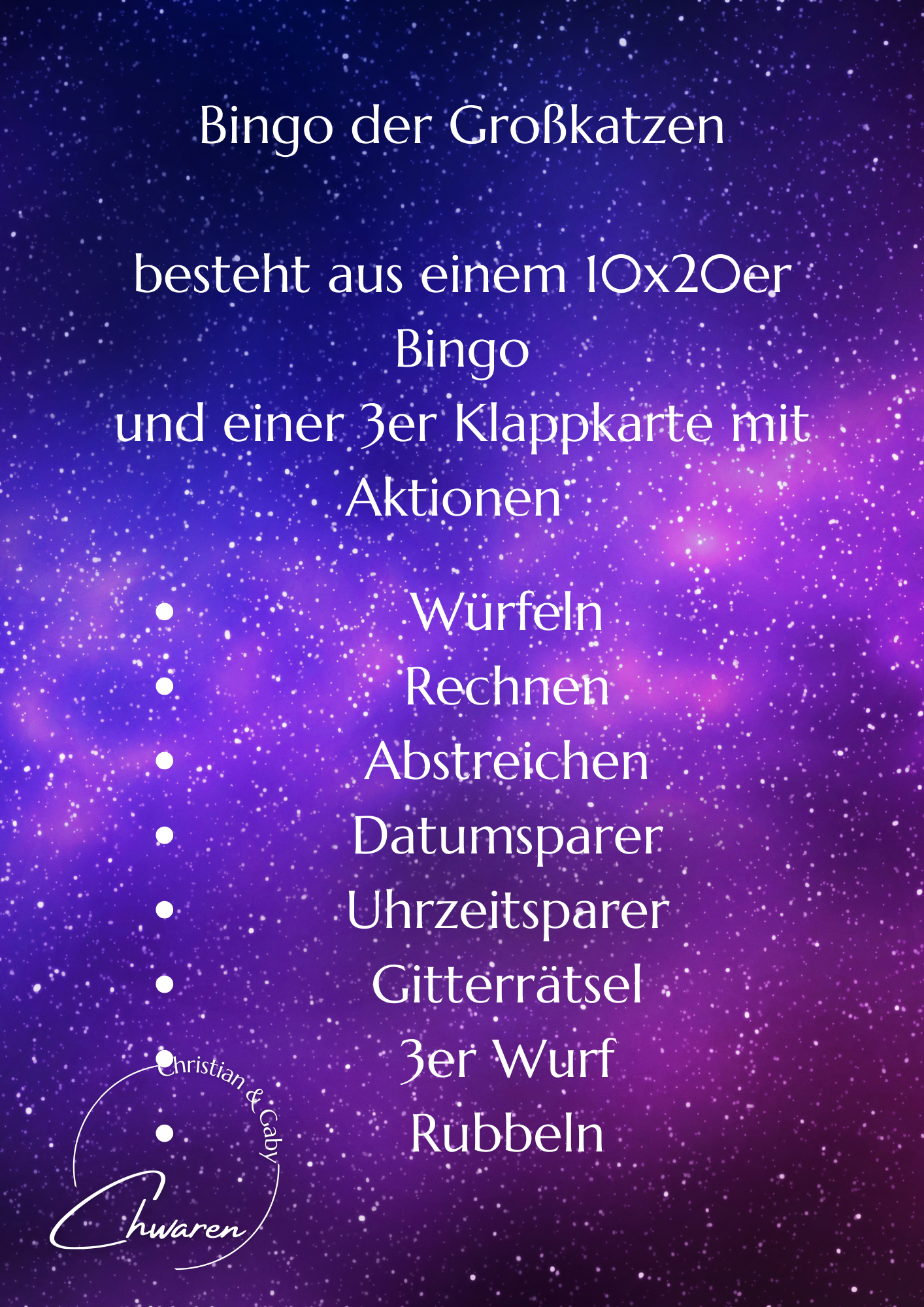 Großkatzenbingo