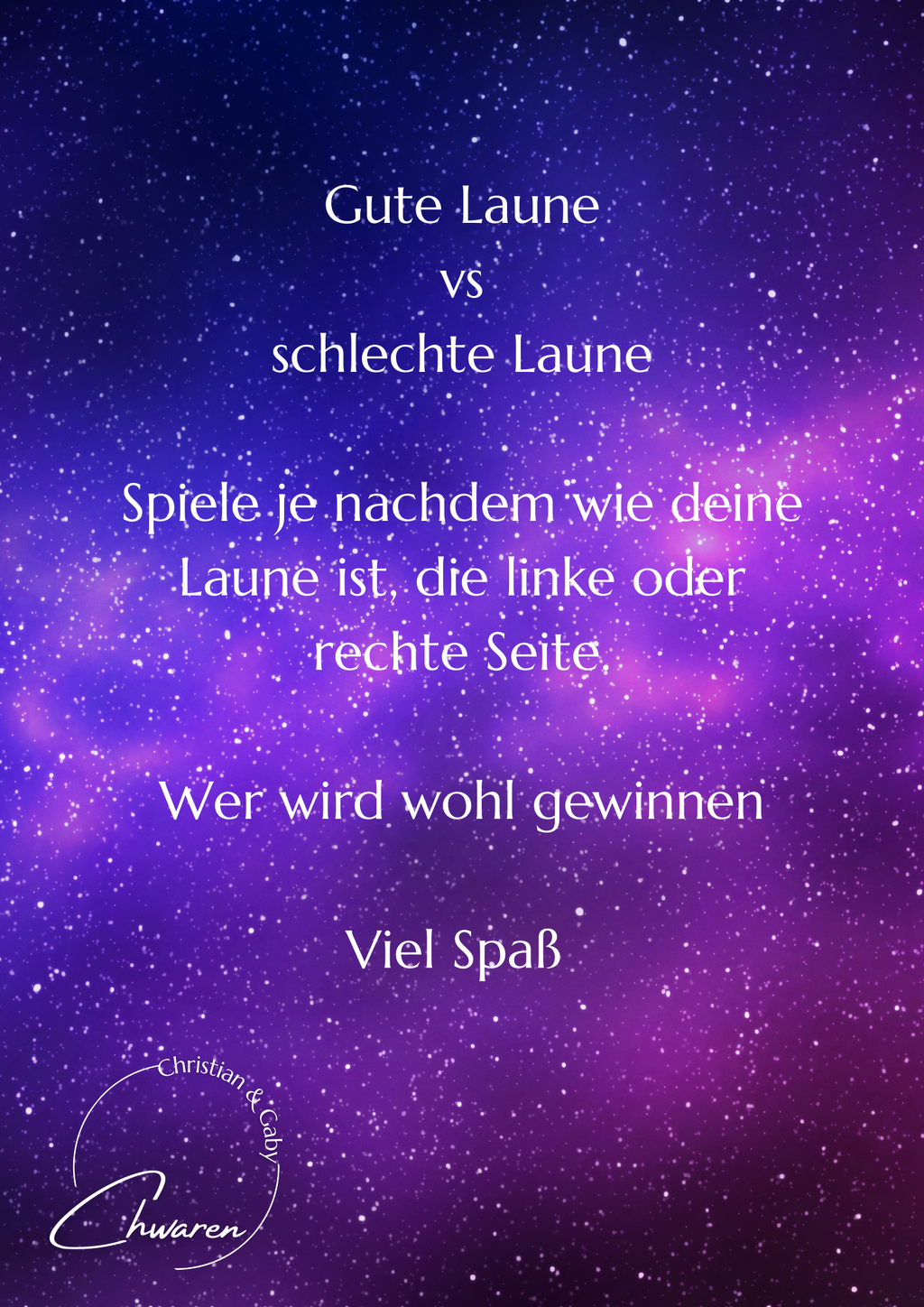 Gute Laune vs Schlechte Laune 4er Klappkarte zum besparen