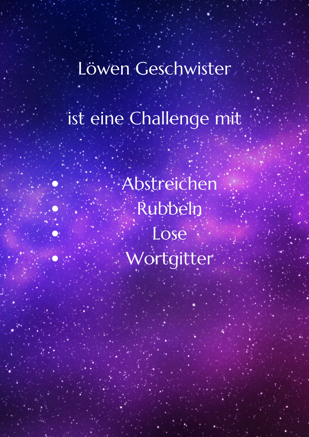 Löwen Geschwister