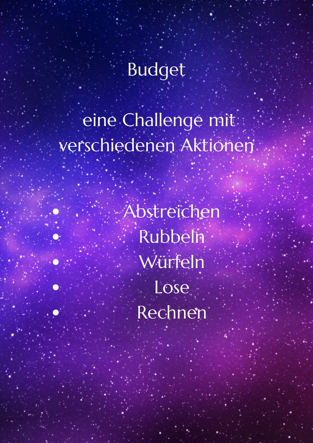 Budget