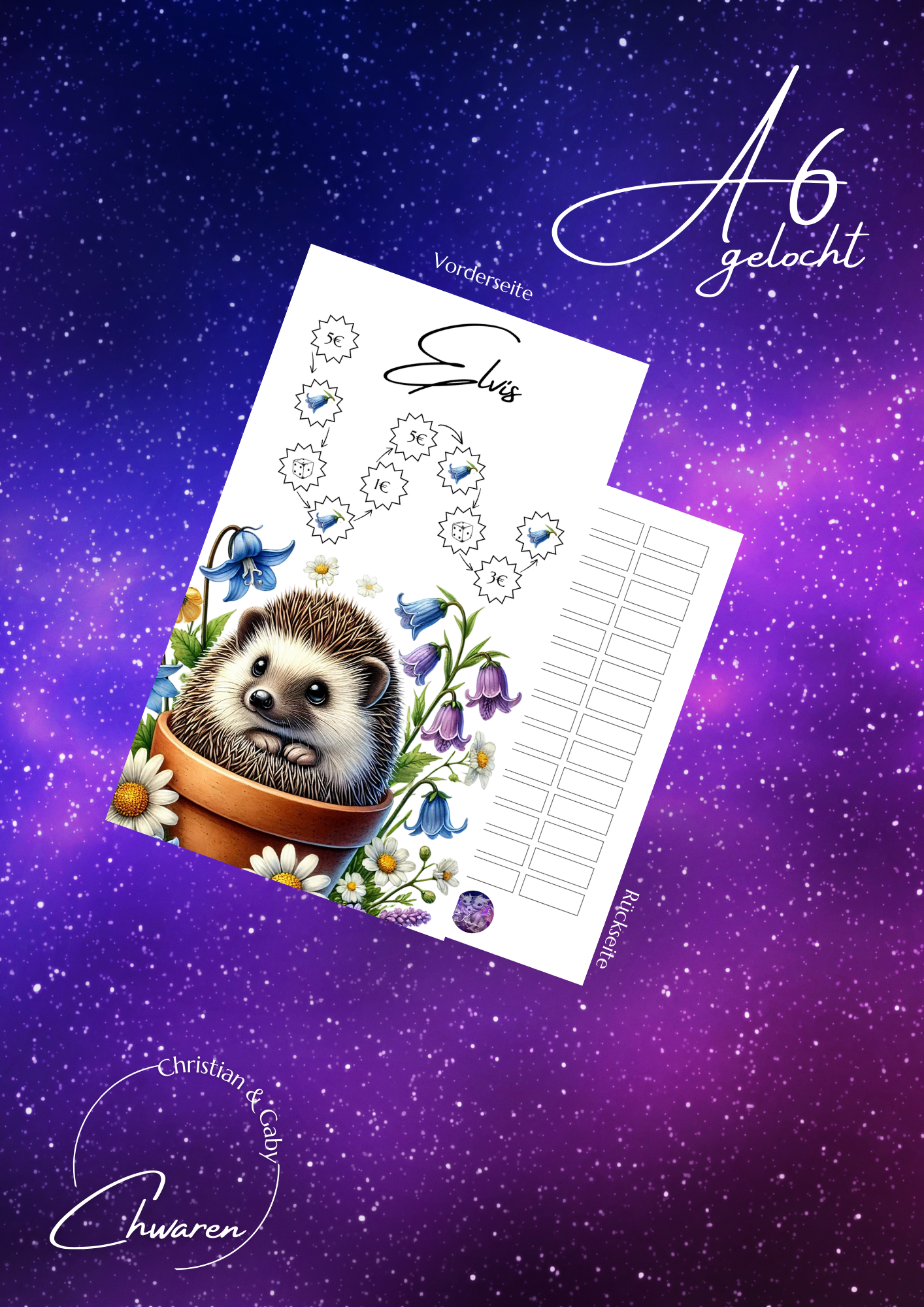 Elvis challenge zum Einheften in A6