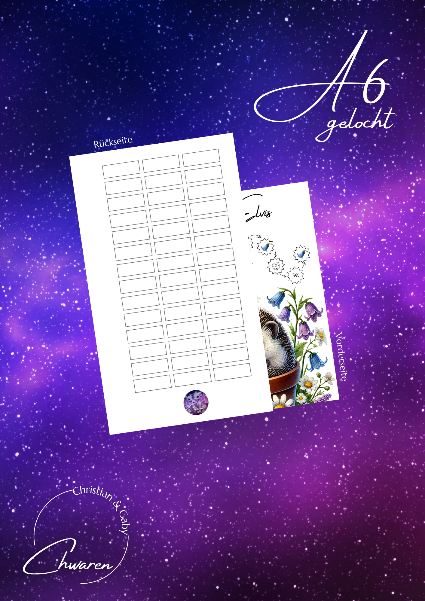 Elvis challenge zum Einheften in A6