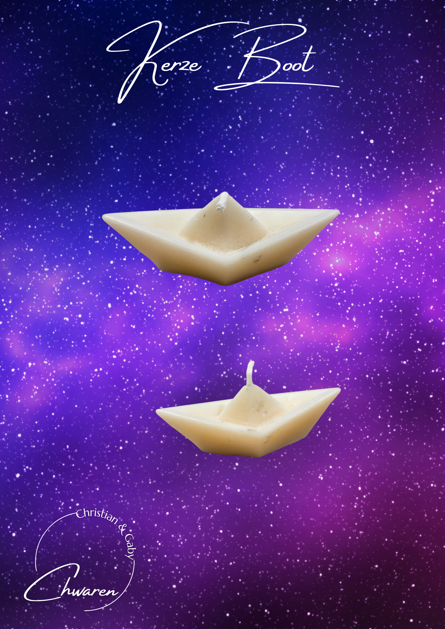 Kerze Papierboot