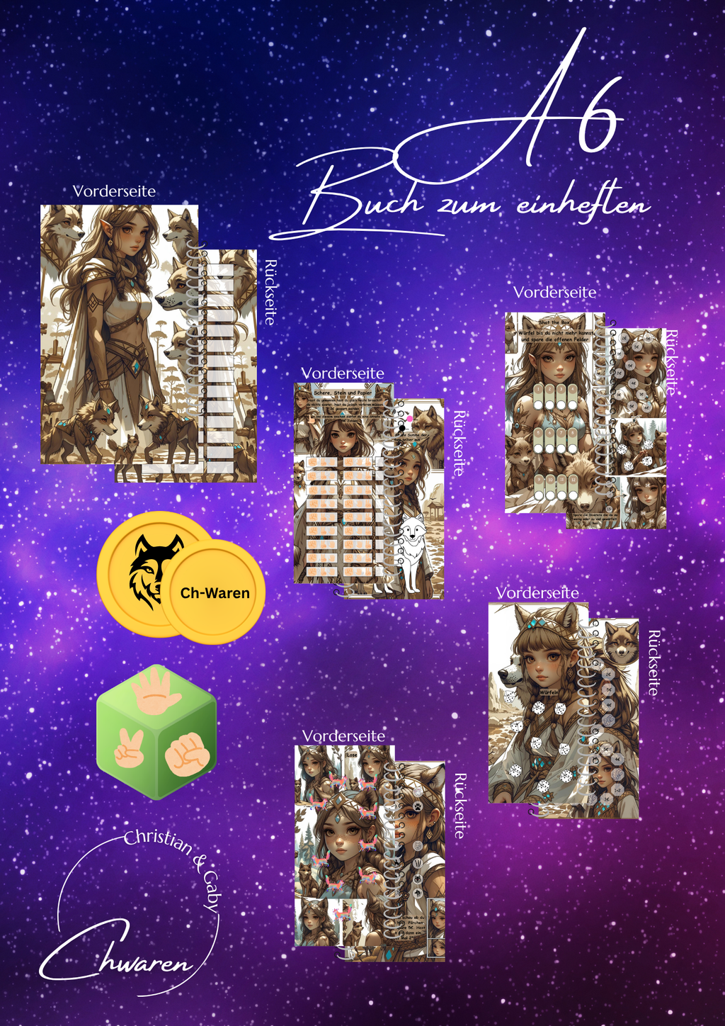 Die Prinzessin der Wölfe Sparbuch zum einheften