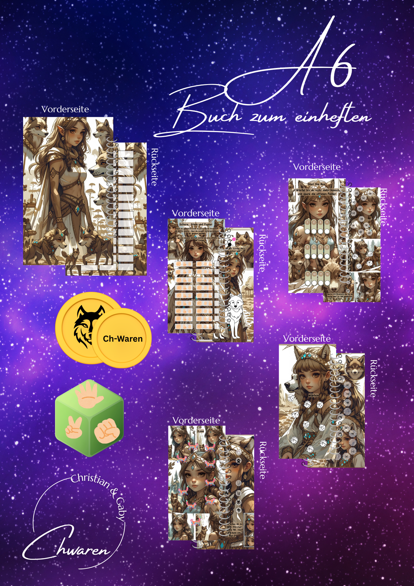 Die Prinzessin der Wölfe Sparbuch zum einheften
