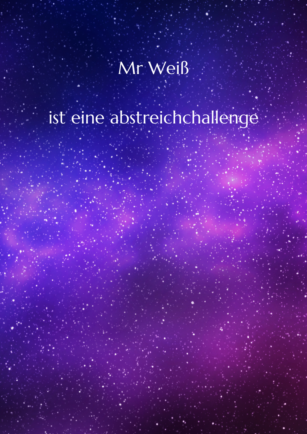 Mr Weiß