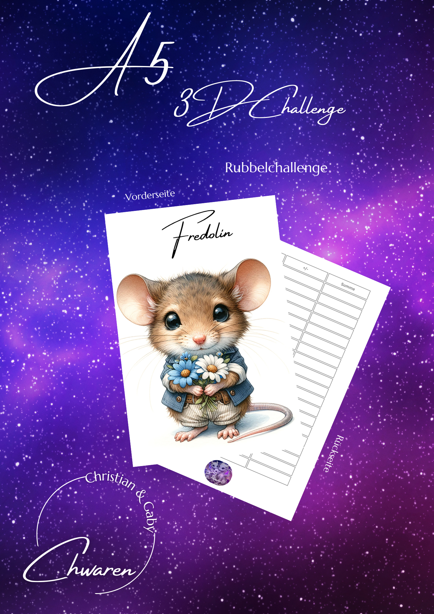 Die Mausbande A5 Challenges mit 3D Effekt
