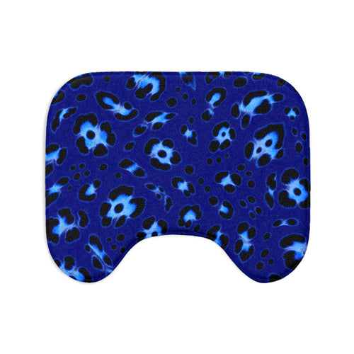 Blauer Leopard-Babydrachen-Badematten-Set — 3-teiliges süßes Fantasy-Badezimmerteppich-Set