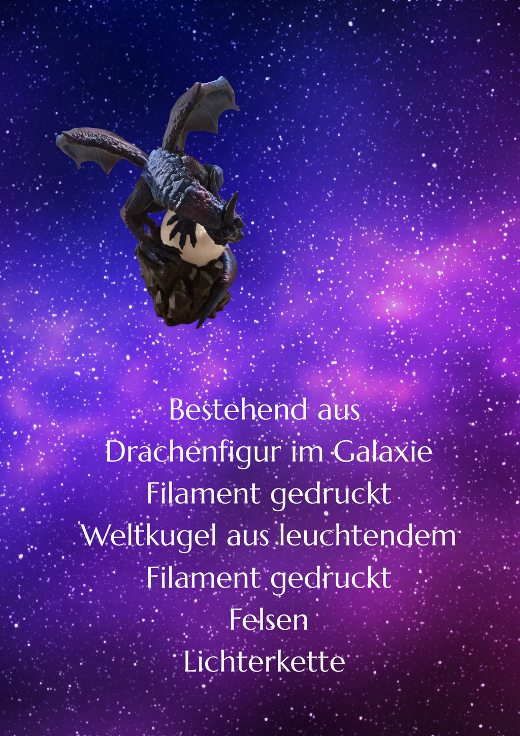 Drachenlampe auf Mond