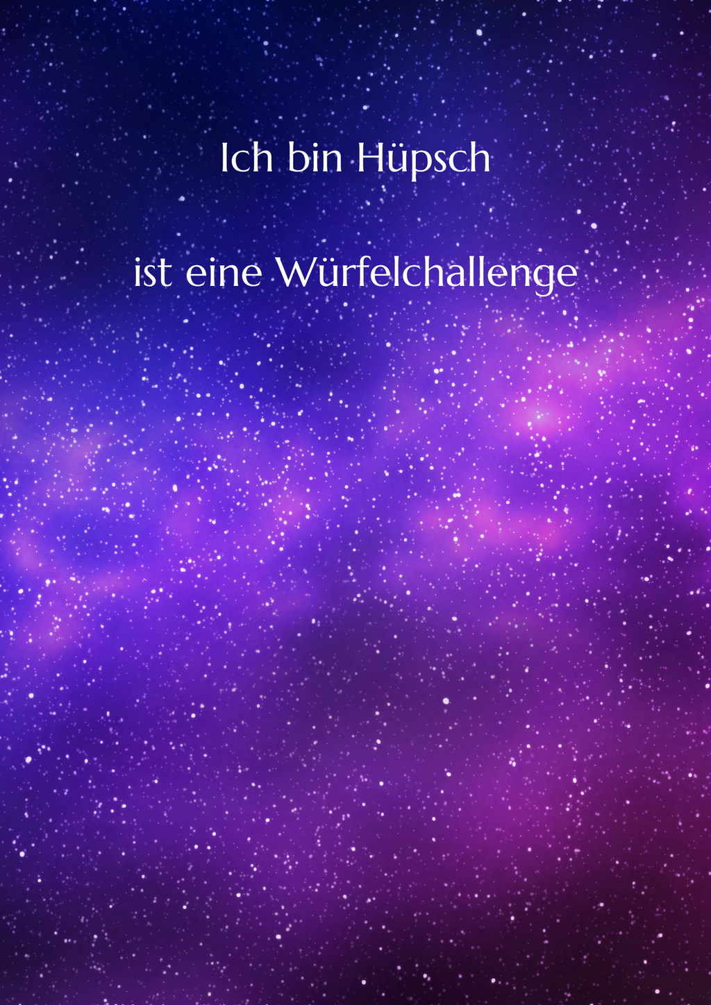 Ich bin hüpsch