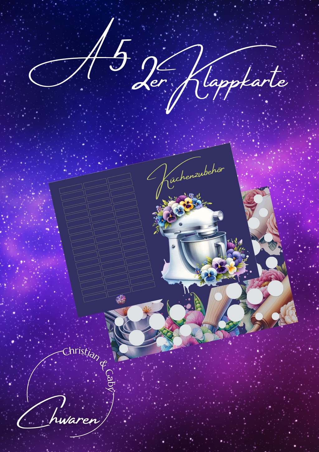 Küchenzubehör A5 Klappkarte