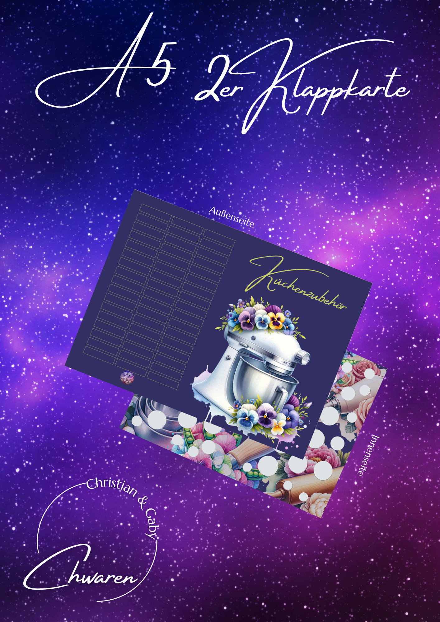 Küchenzubehör A5 Klappkarte