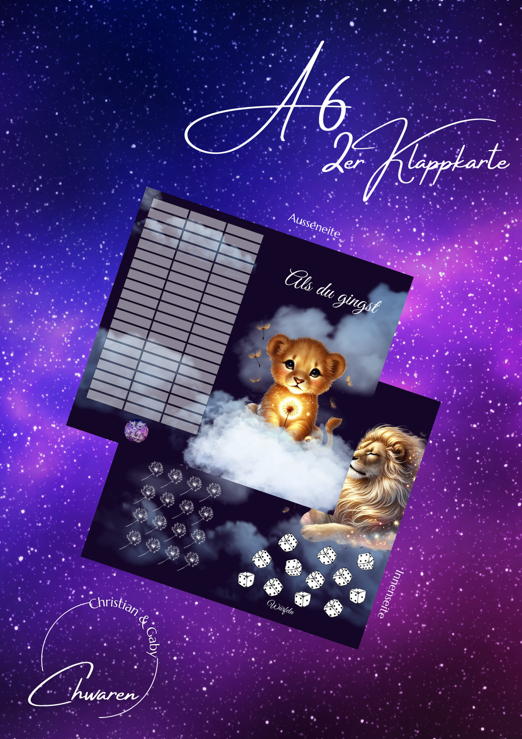 Als du gingst Klappkarte