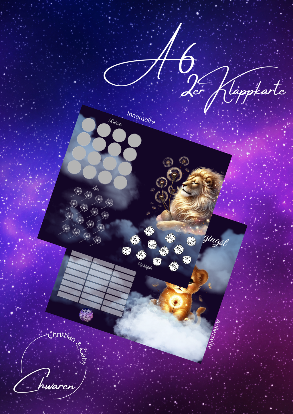 Als du gingst Klappkarte