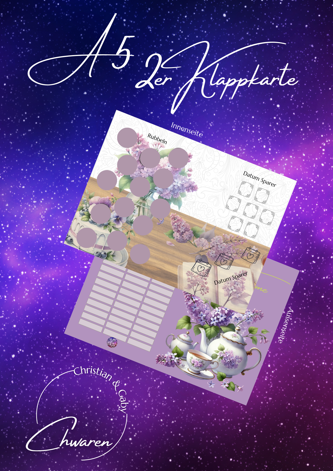 Me Time A5 Klappkarte