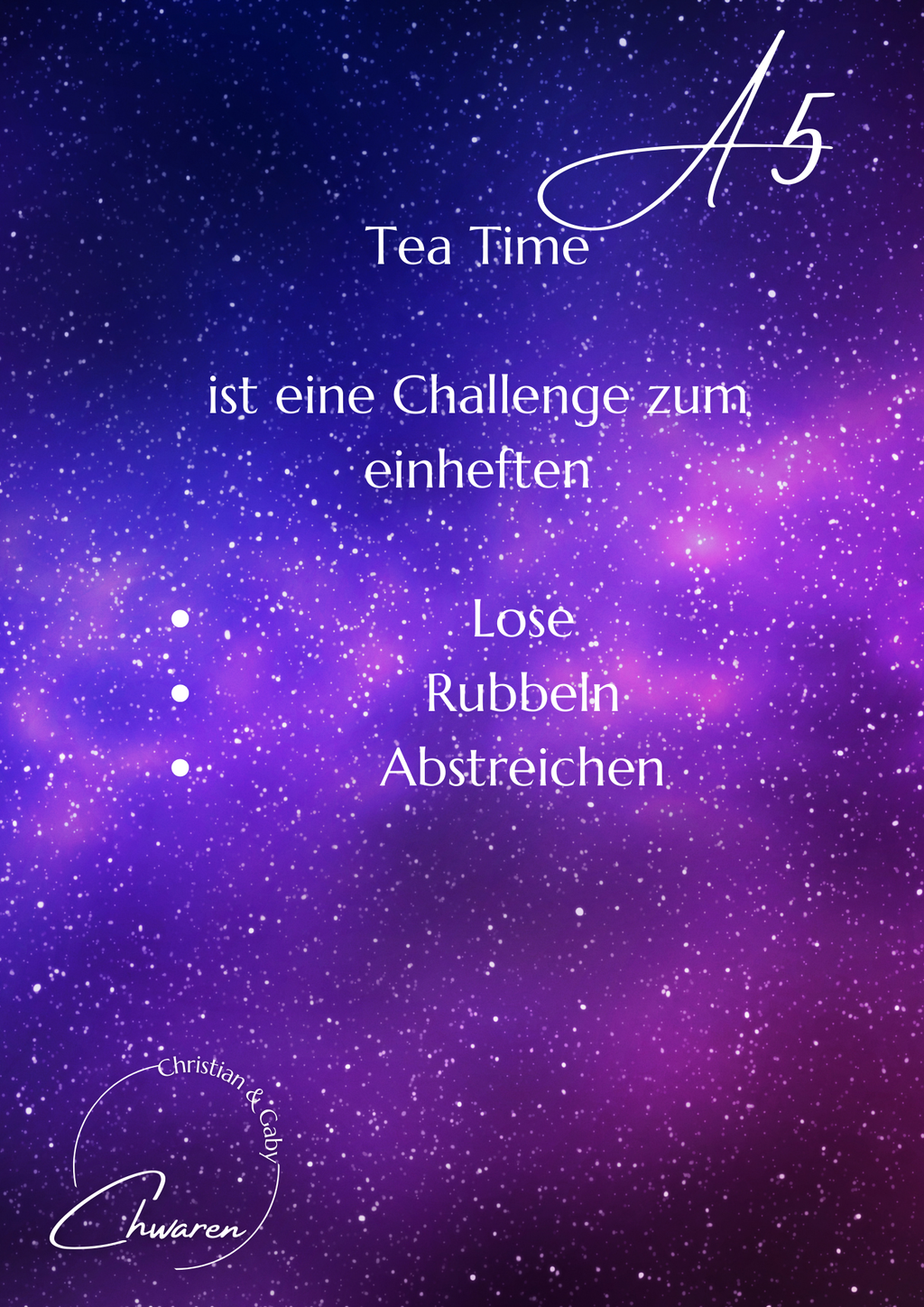 Tea Time A5 challenge gelocht
