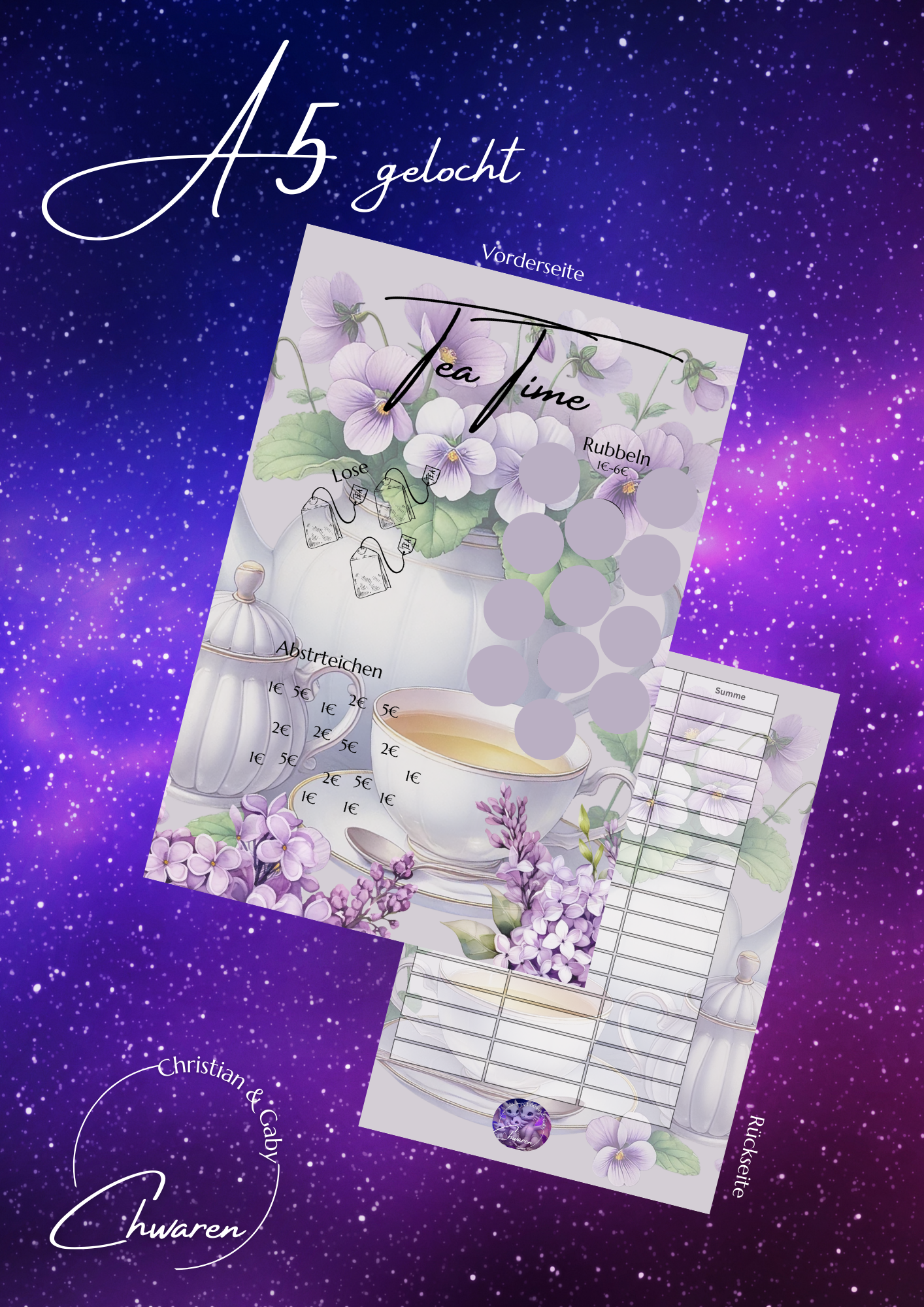 Tea Time A5 challenge gelocht