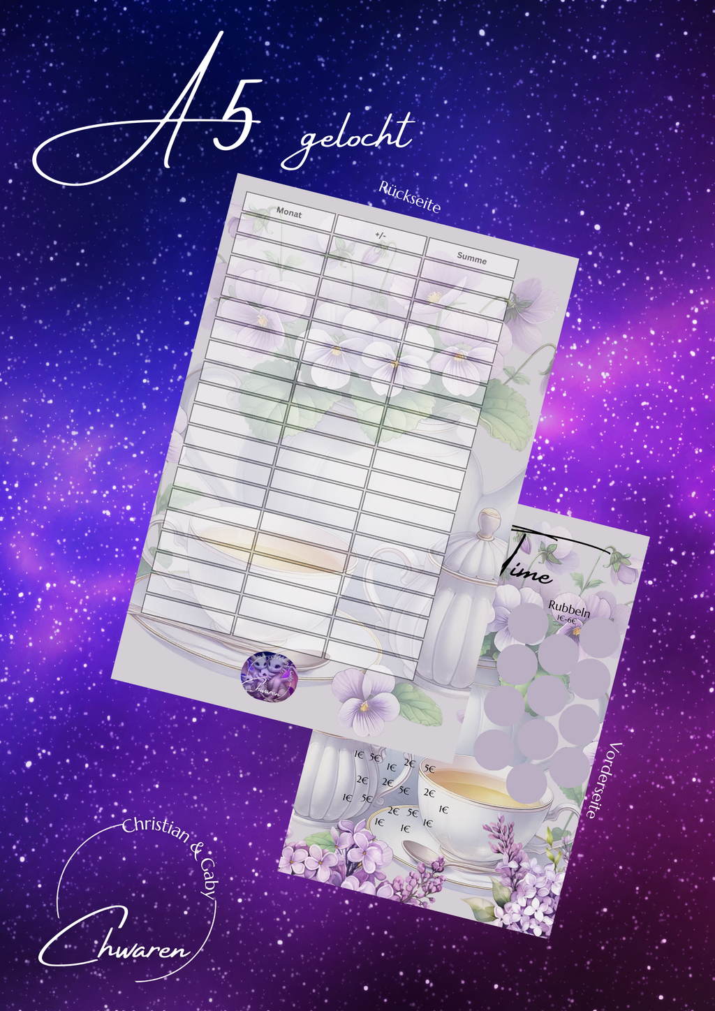 Tea Time A5 challenge gelocht