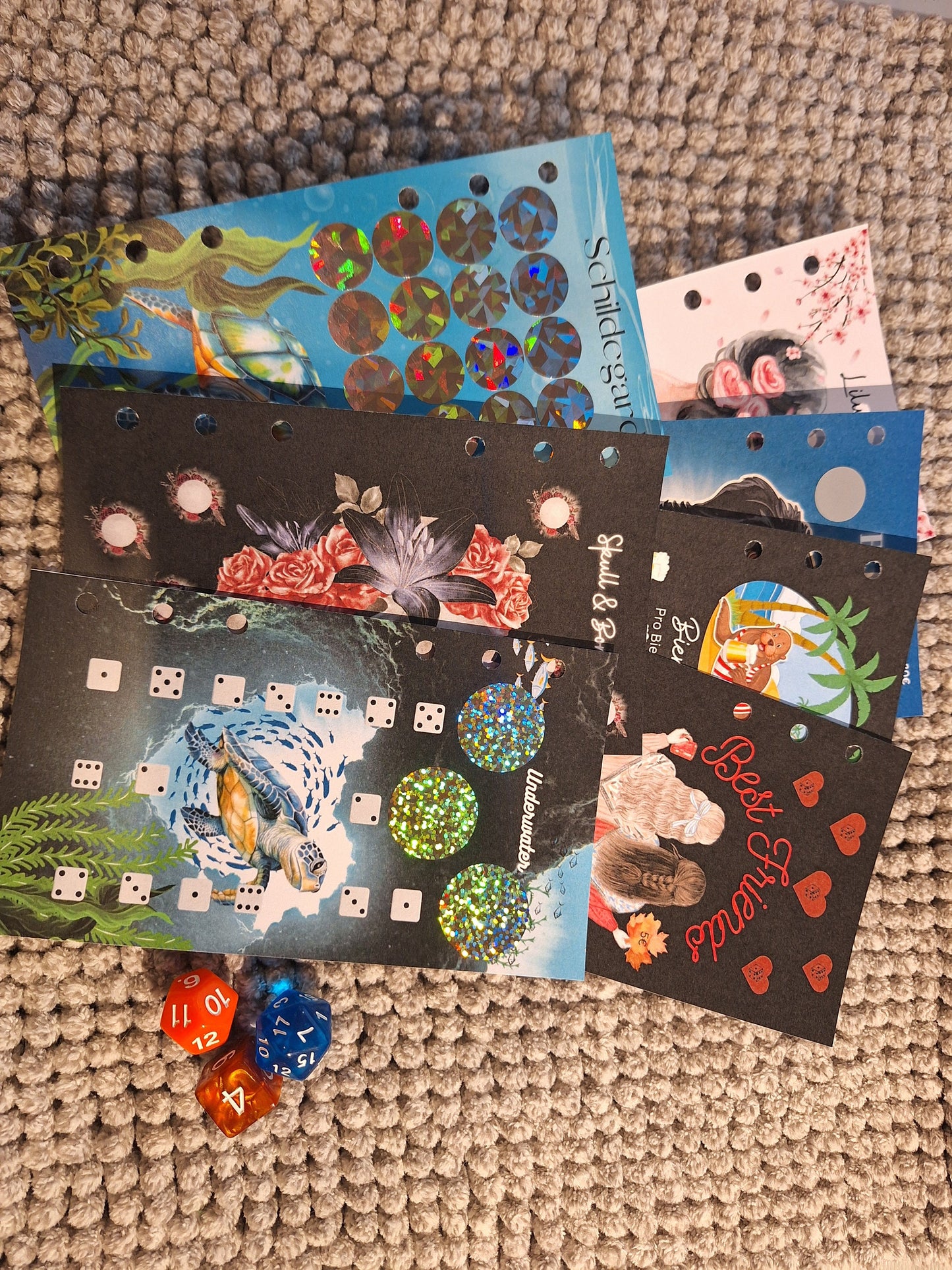 Starterset Binder Din a6 gefüllt mit 6  Challenges
