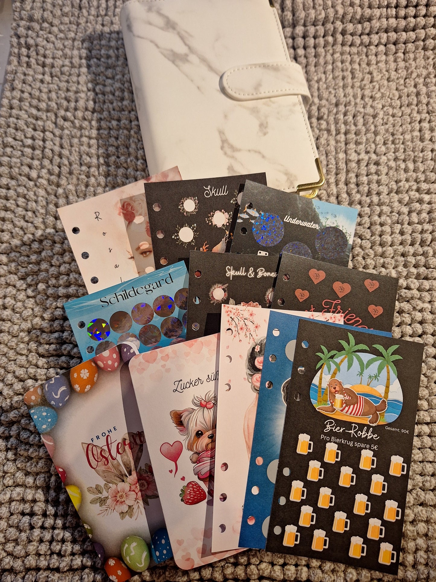 Starterset Binder Din a6 gefüllt mit 6  Challenges