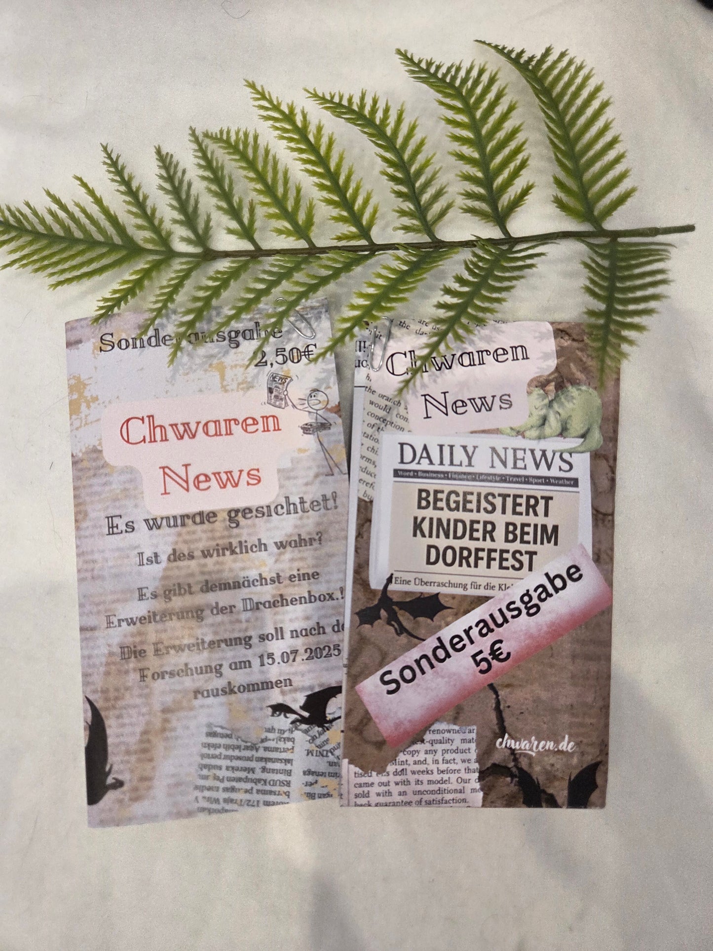 Ch Waren News Klappkarten