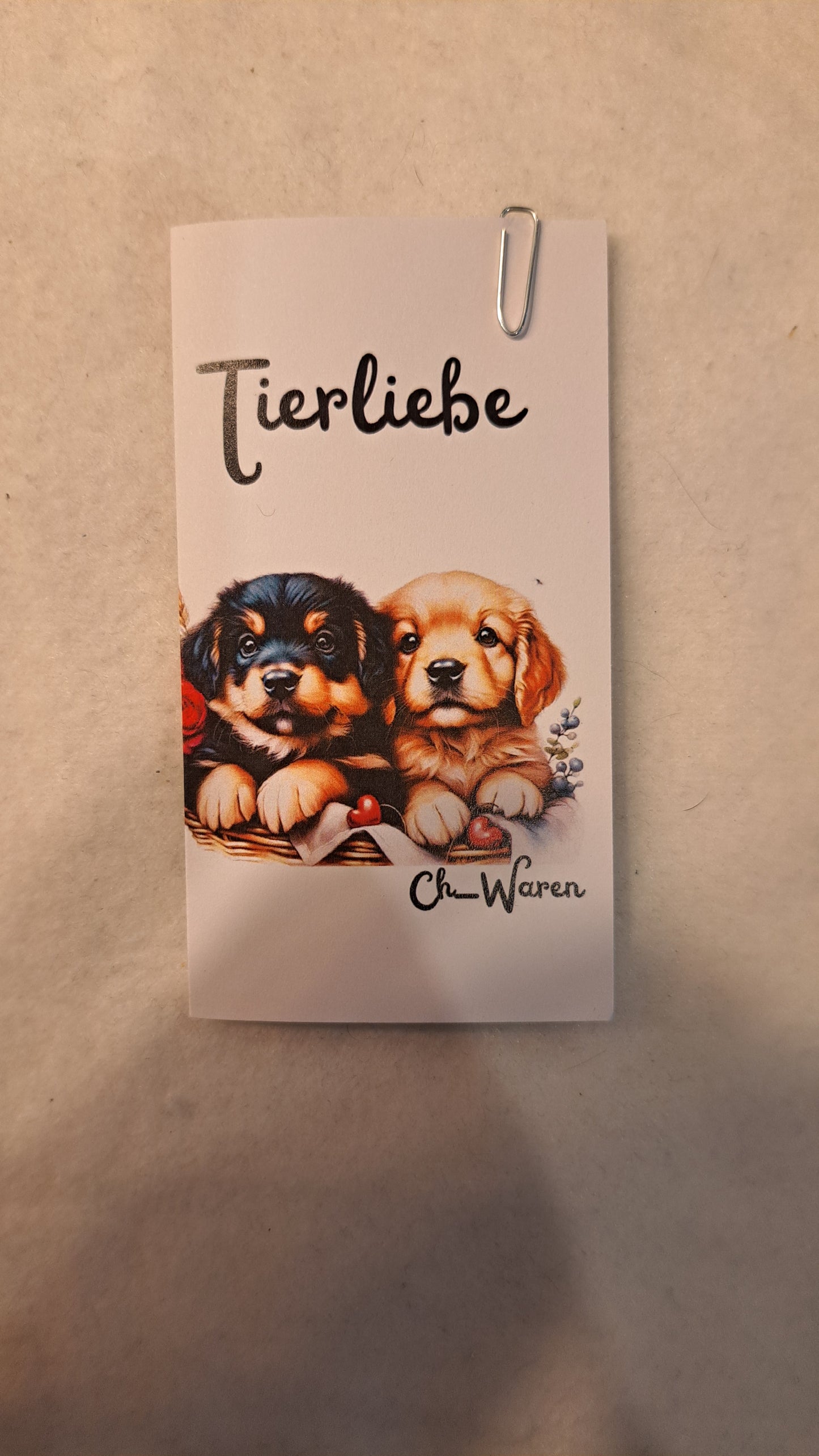Tierliebe A7 3er Klappkarte
