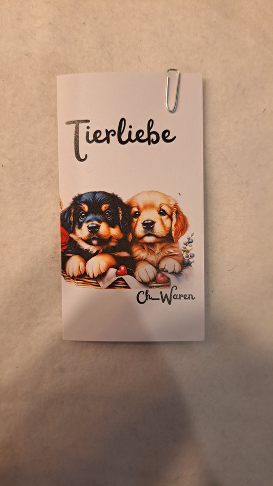 Tierliebe A7 3er Klappkarte