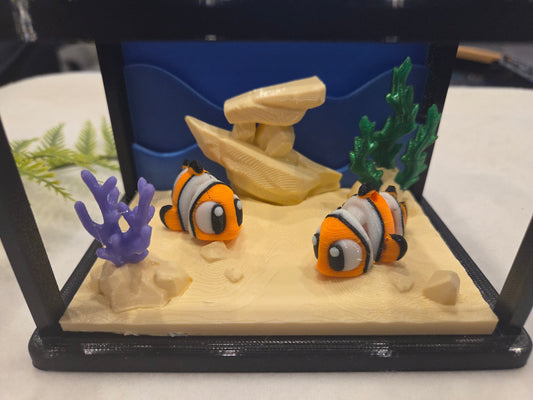 3d Druck Aquarium mit Clownfischen